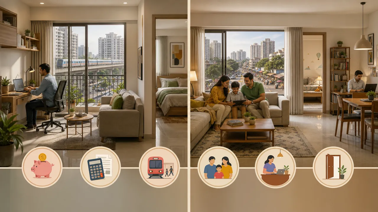 1 BHK or 2 BHK in India: How to Choose the Right Home for Your Budget and Future Needs