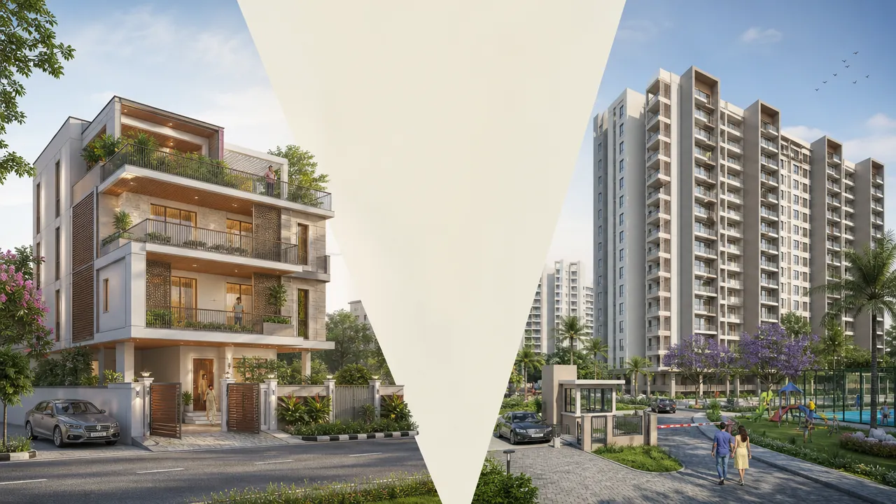 Builder Floor vs Apartment in India: Which Is Better? — Real Estate Comparison featured image