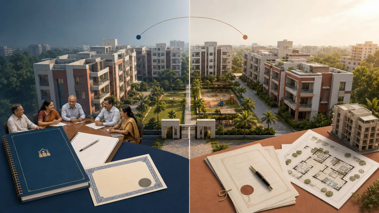 Cooperative Housing Society vs Apartment Association: India — Indian Real Estate featured image