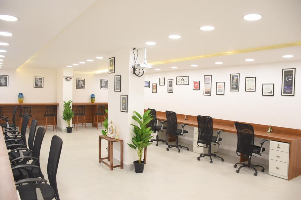 Warehouse with storage racks & office 